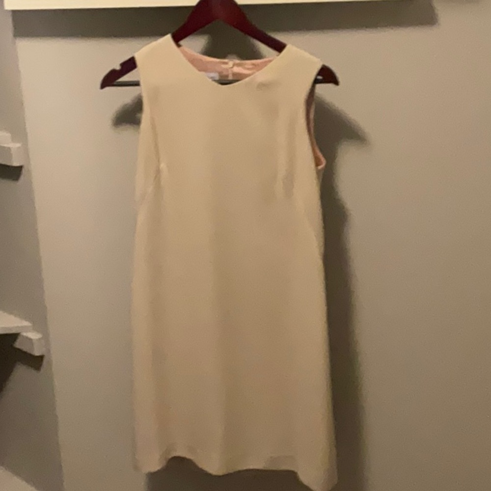 david brooks, creme dress, sleeveless, size 4